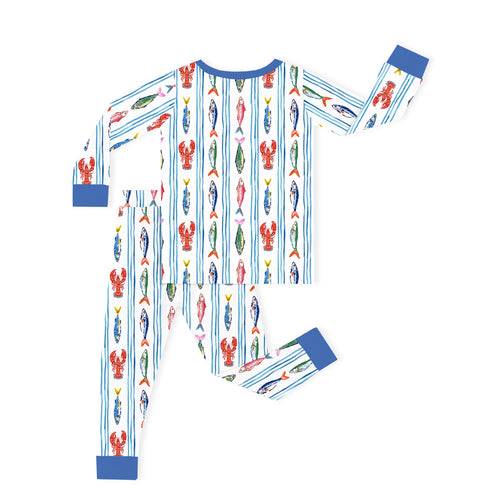 Coastal Catch Kids Bamboo Two-Piece Pajama Set