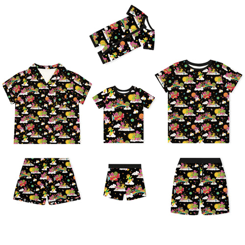 Tyrannosaurus Rex And Friends Bamboo Family Matching Pajamas