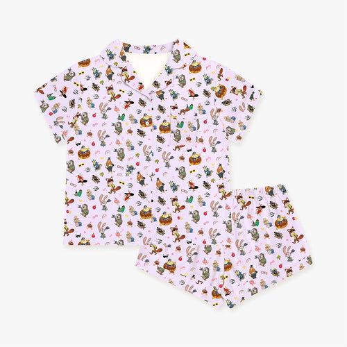Crazy Zoo Mom&Me Bamboo Family Short Matching Pajamas