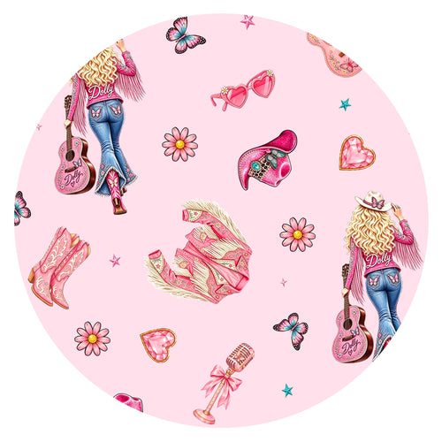 Pink Cowgirl Dreams Kids Bamboo Two-Piece Pajama Set