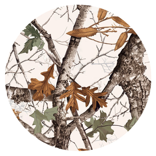 Winter Birch Camo Bamboo Zipper Romper Pajamas