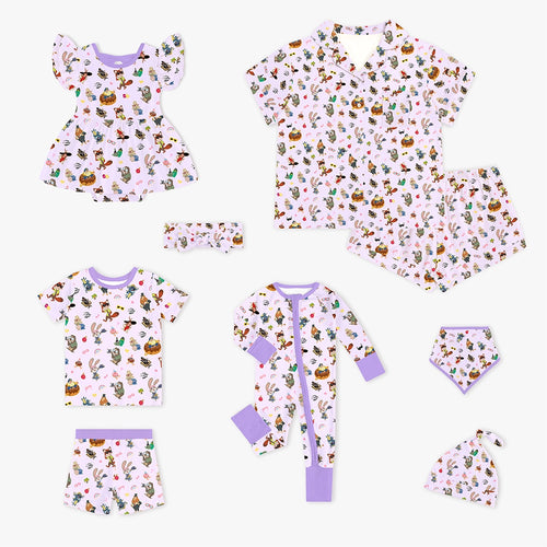 Crazy Zoo Mom&Me Bamboo Family Short Matching Pajamas