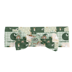 Coquette Forest Camo Bamboo Headband Bow