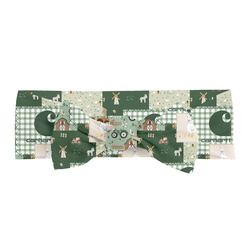 Coquette Forest Camo Bamboo Headband Bow