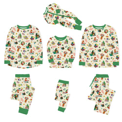 Christmas Naughty Playtime Cheer Bamboo Family Matching Pajamas