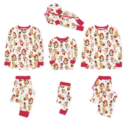 Christmas Red Princess Bamboo Family Matching Pajamas