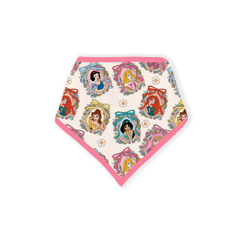 Pink Princess Royal Bow Bamboo Baby Bib