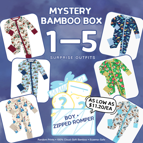 Boys' Bamboo Zipper Pajama Mystery Box