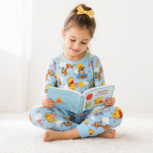Sunny Bear and Pig Friends Playtime Kids Two-Piece Pajama Set