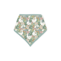 Daisy Goose Garden Meadow Floral Bamboo Baby Bib