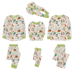 Christmas Mug Print Bamboo Family Matching Pajamas