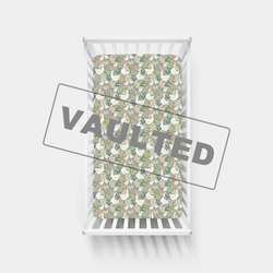 Daisy Goose Garden Meadow Floral Bamboo Fitted Crib Sheet