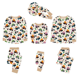 Christmas Animal Car Gifts Bamboo Family Matching Pajamas