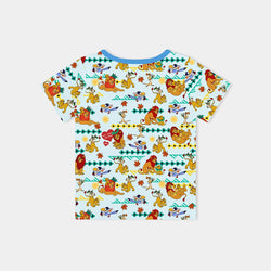 Father‘s Day Lion Kids Bamboo Short Top T-shirt