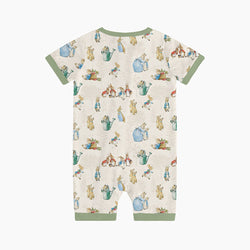 FancyPrince Easter Rabbit Carrot Bamboo Short Zipper Romper Pajamas