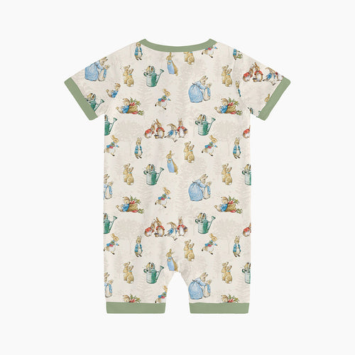 FancyPrince Easter Rabbit Carrot Bamboo Short Zipper Romper Pajamas