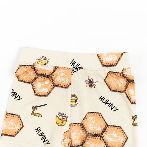 Buzzing Comfot Honey Sweet Bee Bamboo Short Set