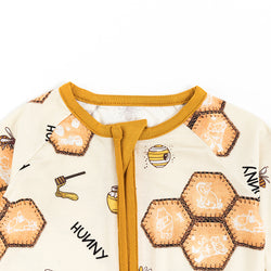 Honey Sweet Bee Bamboo Viscose Zippy Soft & Cozy Sleepwear for Babies