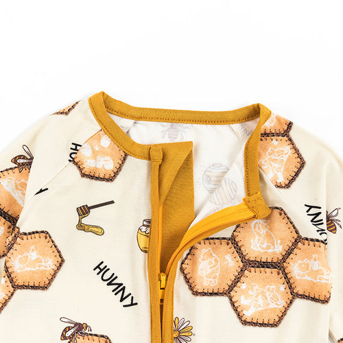 Honey Sweet Bee Bamboo Viscose Zippy Soft & Cozy Sleepwear for Babies