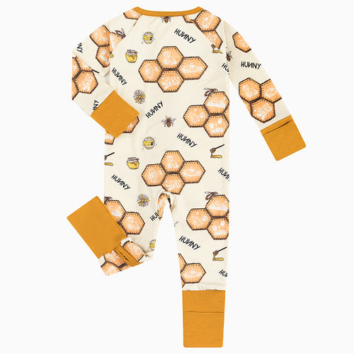 Honey Sweet Bee Bamboo Viscose Zippy Soft & Cozy Sleepwear for Babies