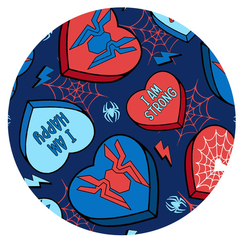 Hero Hearts Blue Bamboo Zipper Romper Pajamas