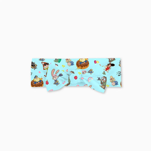 Crazy Zoo Mom&Me Blue Bamboo Family Short Matching Pajamas