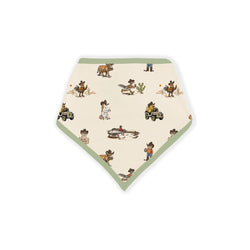 Yeehaw Critters Sage Bamboo Baby Bib