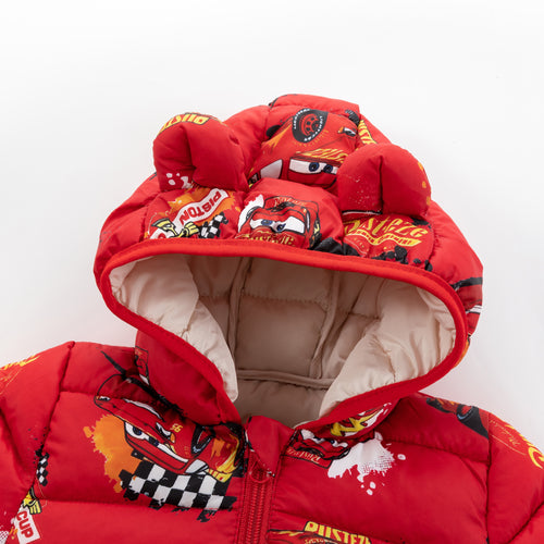Red Racing Car Graffiti Baby Bear Jacket Coat