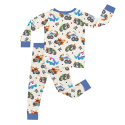 Monster Jam Truck Kid Bamboo Two-Piece Pajama Set