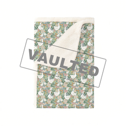 Daisy Goose Garden Meadow Floral Bamboo Blanket