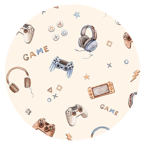 Retro Game Playtime Adventure Bamboo Zipper Romper Pajamas