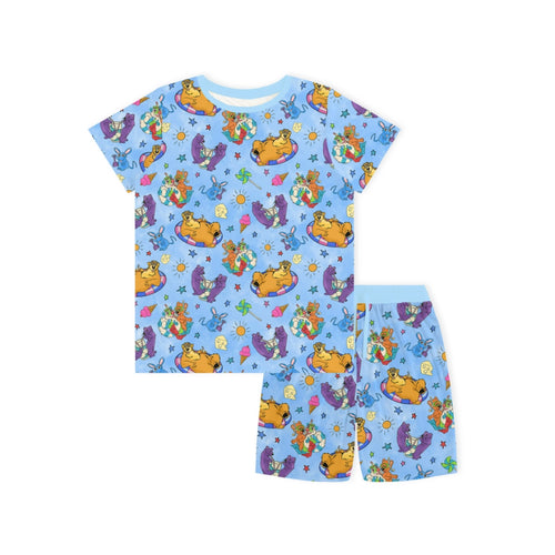 Bear Summer Beach Bamboo Family Matching Pajamas