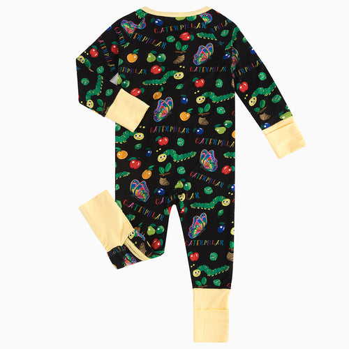 🔥New Deals FancyPrince Caterpillar Butterfly Print Baby Bamboo Zipper Romper Pajamas