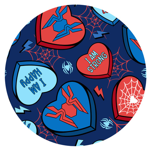 Hero Hearts Blue  Bamboo Blanket