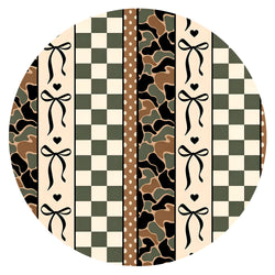 Coquette Forest Camo Bamboo Headband Bow
