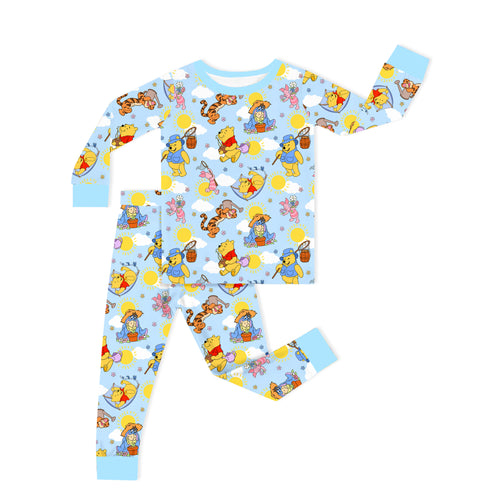 Sunny Bear and Pig Friends Playtime Kids Two-Piece Pajama Set