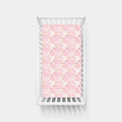 Valentine Floral Quilt Bamboo Fitted Crib Sheet