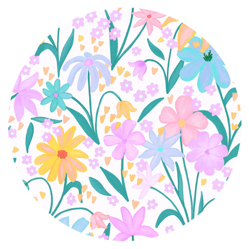Wildflower Meadow Bamboo Zipper Romper Pajamas