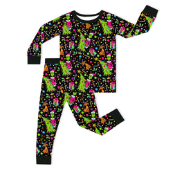 سباق Car Cartoon Kids Bamboo Short Pajama Set