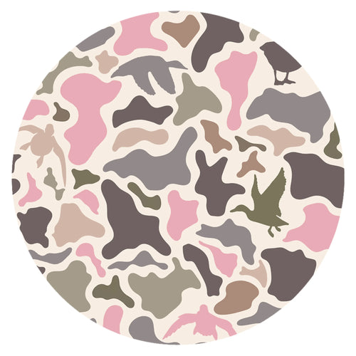 Waterfowl Camo Pink Bamboo Zipper Romper Pajamas