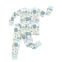 Winter Wonderland Friends Kids Bamboo Two-Piece Pajama Set