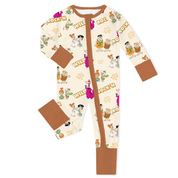 Modern Primitive Baby Bamboo Zipper Romper Pajamas