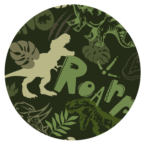 Dino Roar Camo Bamboo Zipper Romper Pajamas