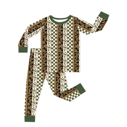 Coquette Forest Camo Kids Bamboo Two-Piece Pajama Set
