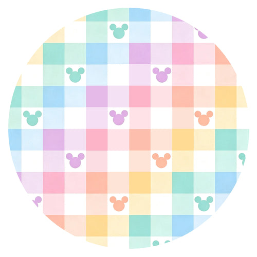 Pastel Magic Check Bamboo Zipper Romper Pajamas