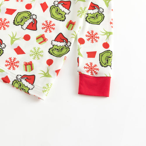 Christmas Green Guy Snowflake Bamboo Pajama Set