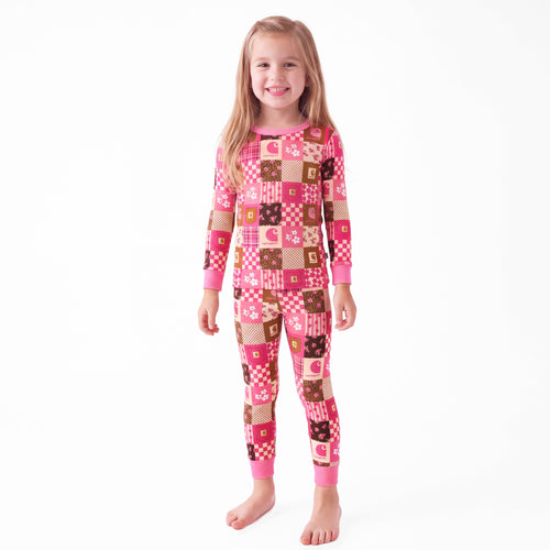 Sweet Utility Blossom Kids Bamboo Two-Piece Pajama Set