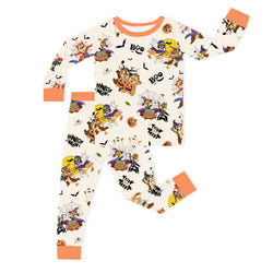 Halloween Magic Squirrel Kids Bamboo Two-Piece Pajama Set