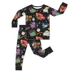 سباق Car Cartoon Kids Bamboo Short Pajama Set