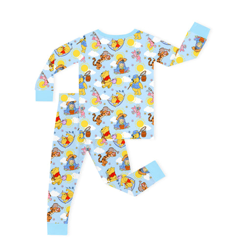 Sunny Bear and Pig Friends Playtime Kids Two-Piece Pajama Set